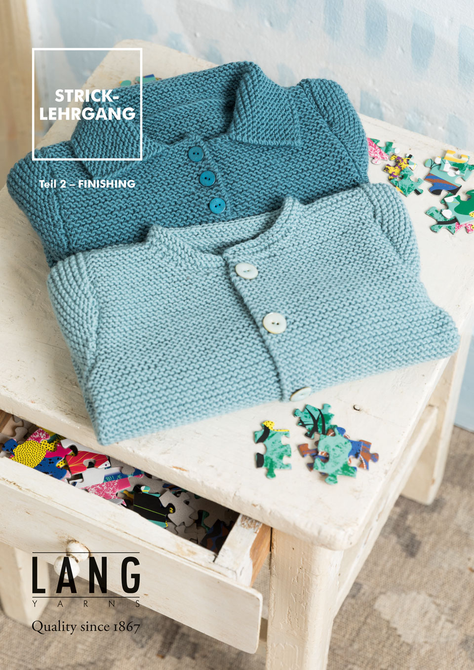 LANGYARNS Bücher Stricklehrgang Teil 2 finishing von Langyarns
